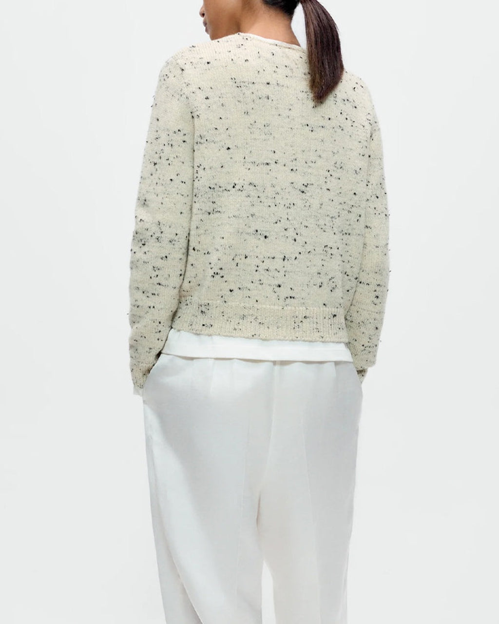 Cordera - Flecked cardigan - Ecru