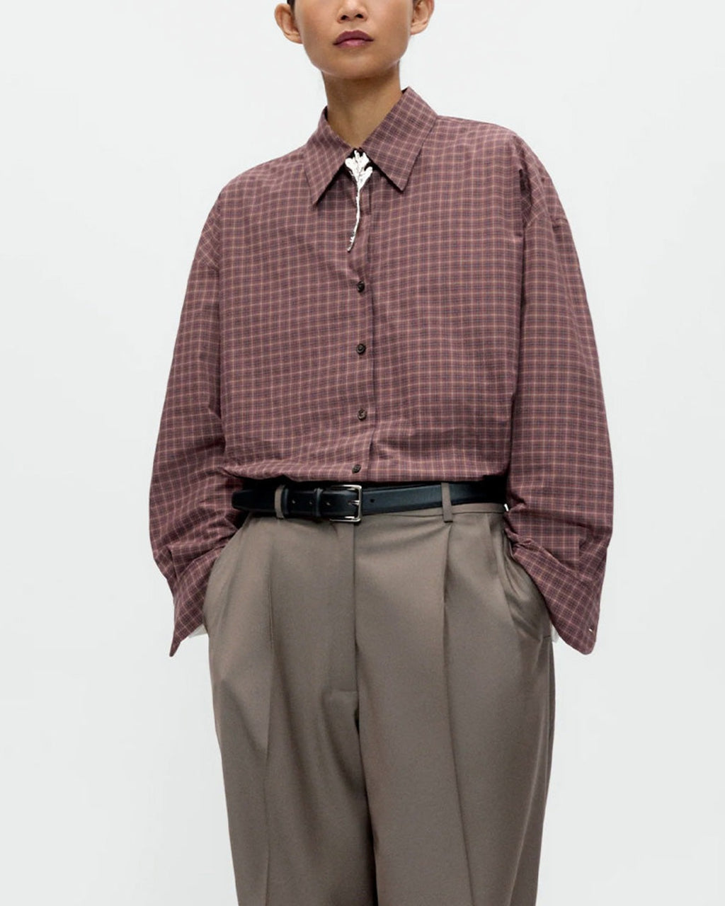 Cordera - Check Shirt - Brown & Navy