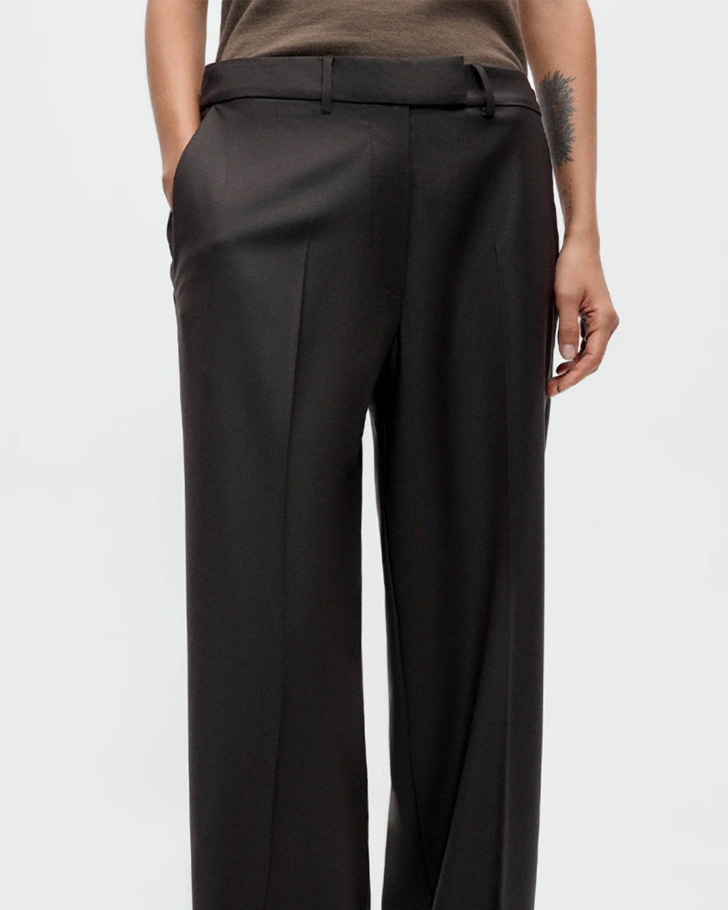 Cordera - Wool Trousers - Dark Brown