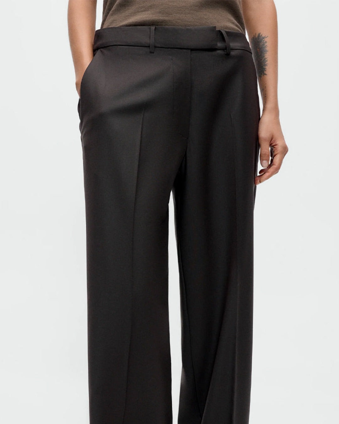 Cordera - Wool Trousers - Dark Brown