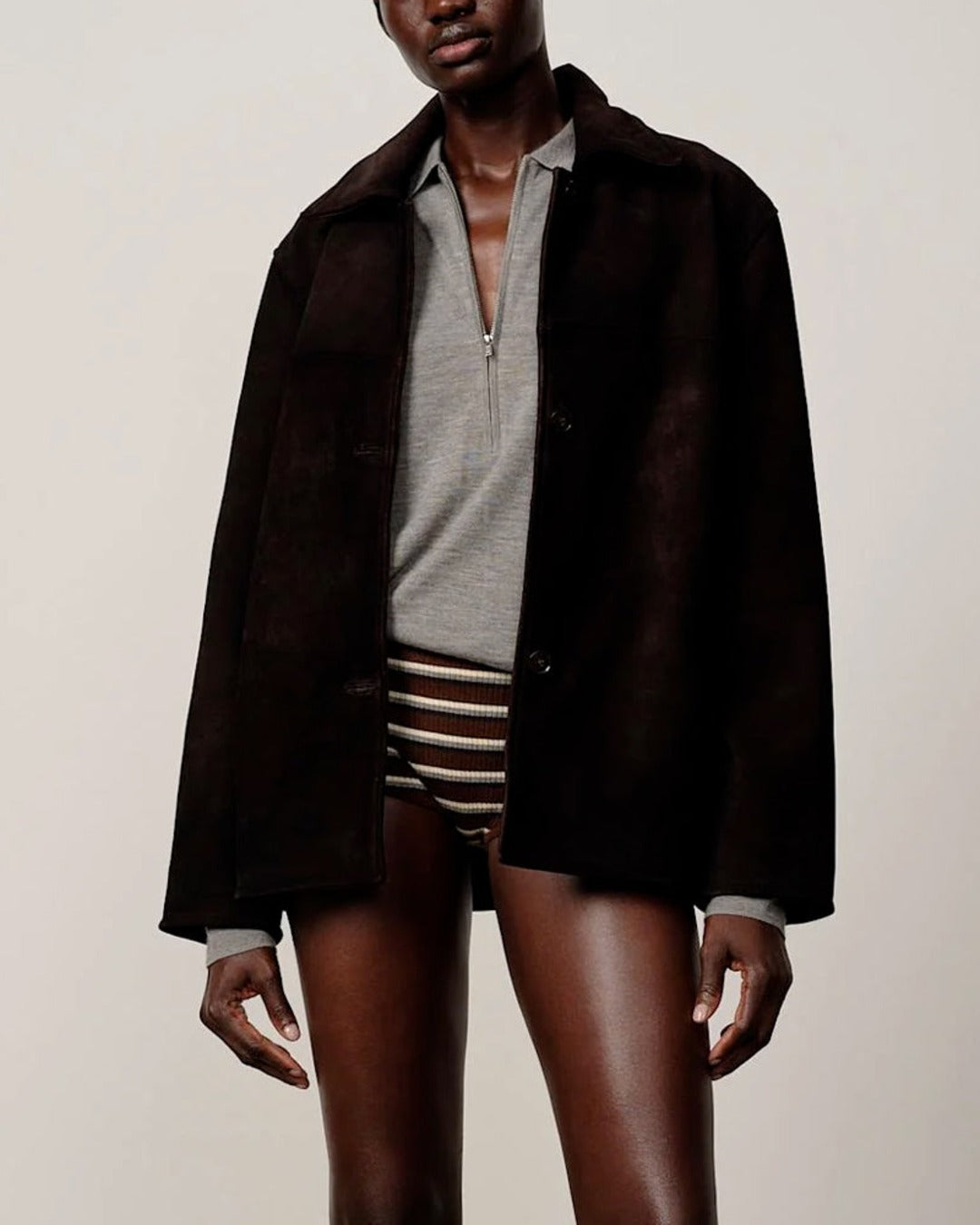 Herskind - Veste En Daim Manon - Marron Café