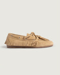Posa - Suede Boat Loafers - Beige