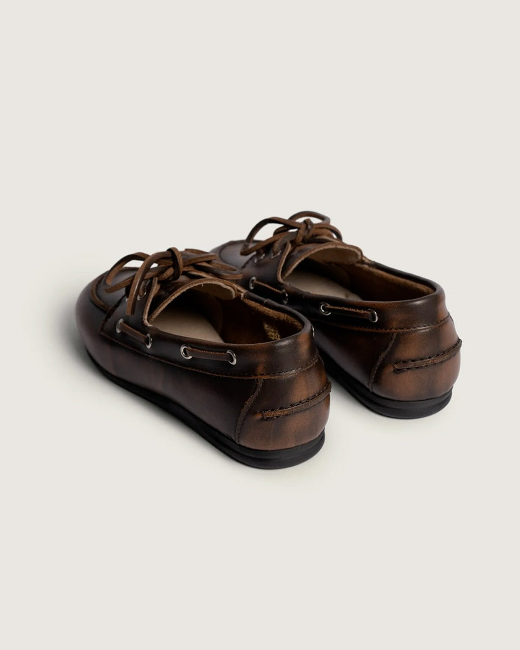Posa - Mocassins Bateau Brossé - Café