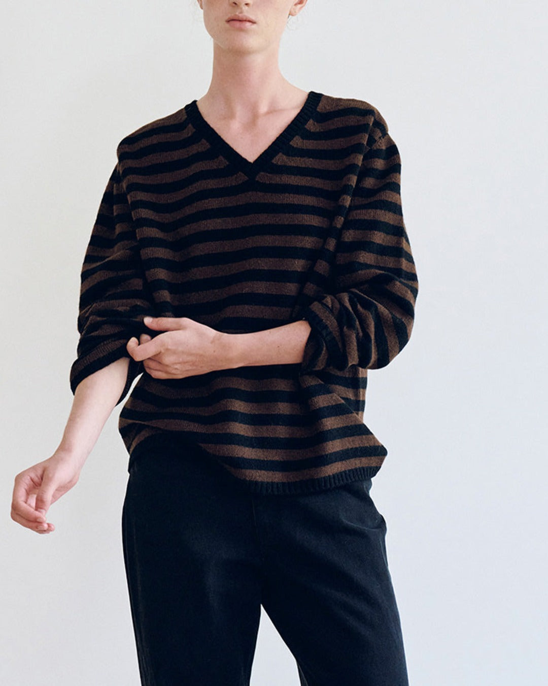 Nothing Written - Molly Sweater - Brown Stripes