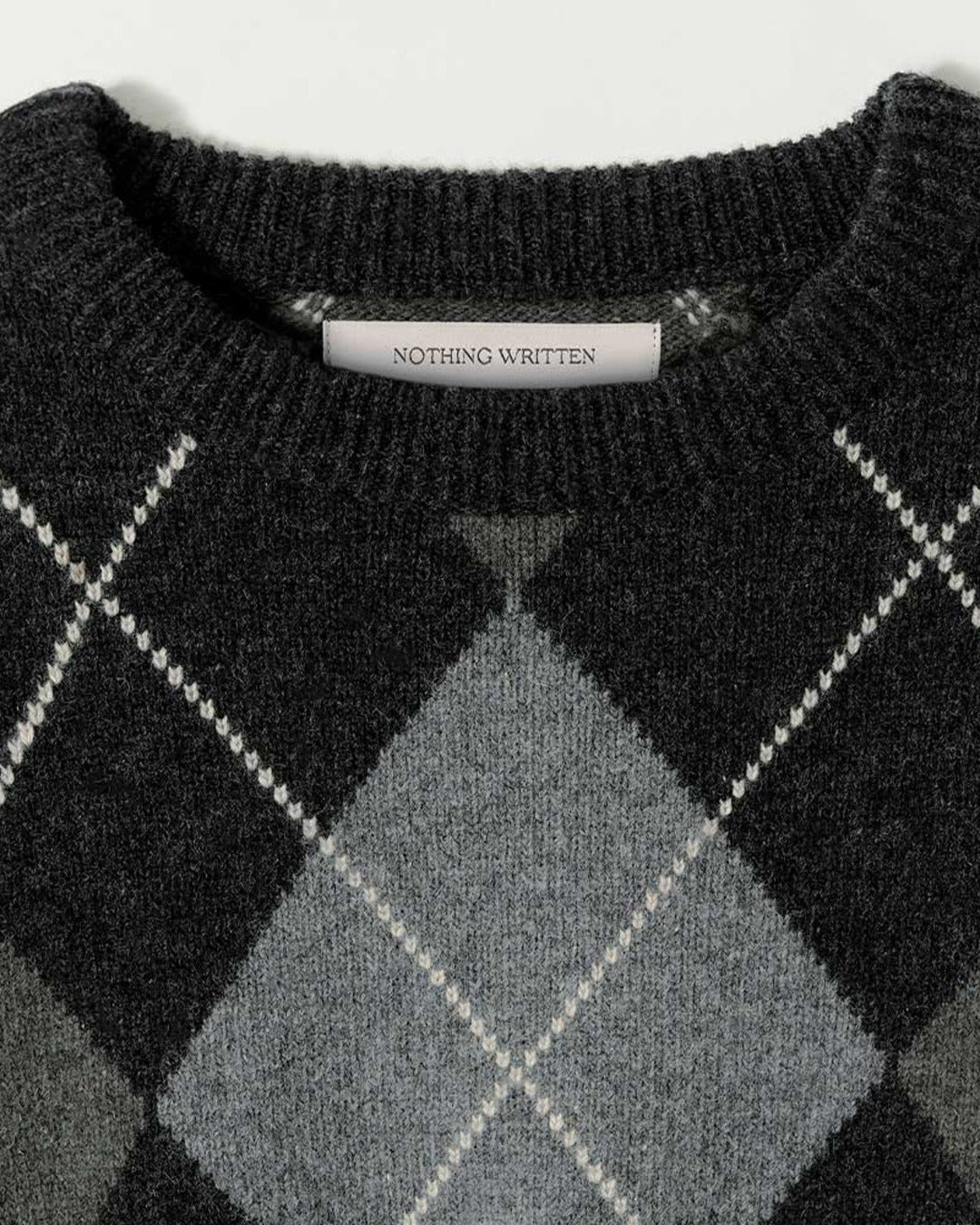 Nothing Written - Pull Marais Argyle - Gris