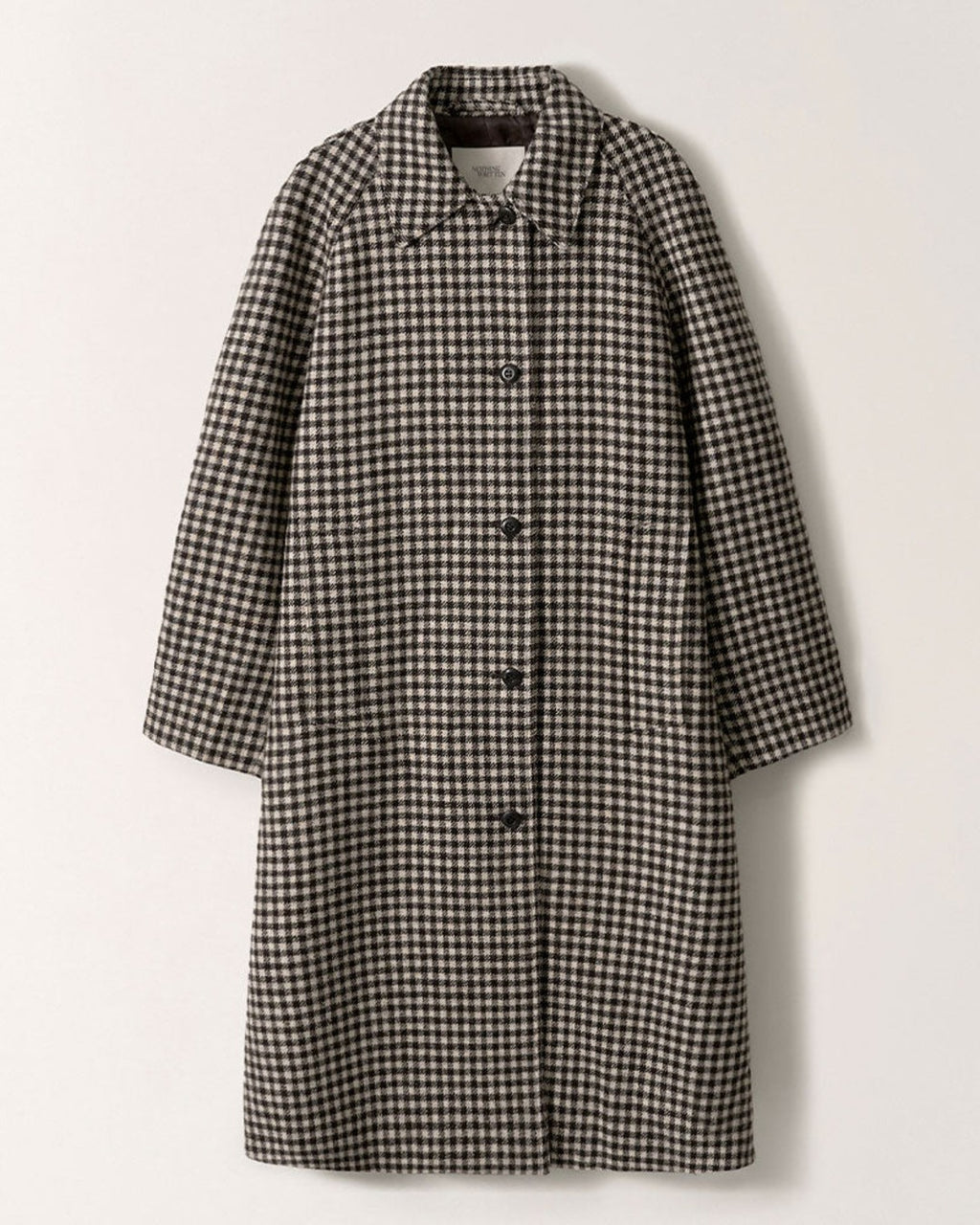 Nothing Written - Balmacan Coat - Brown Checks