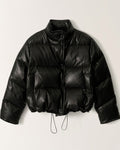Nothing Written - Doudoune En Cuir - Noir