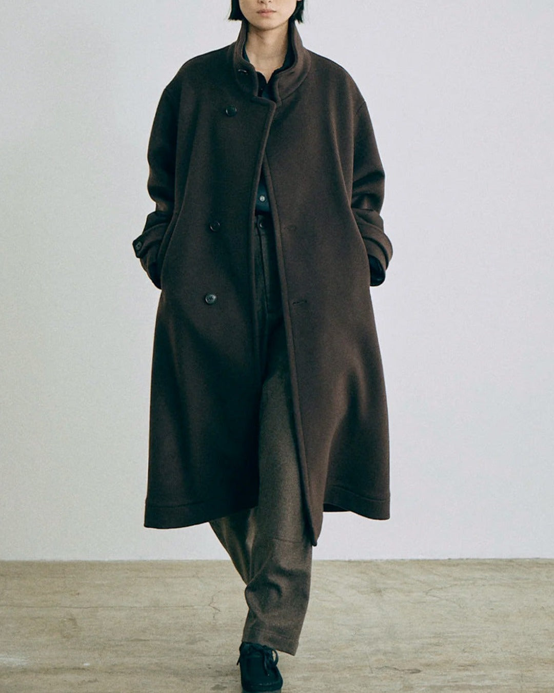 Nicholson Nicholson - Manteau Theo - Marron Foncé