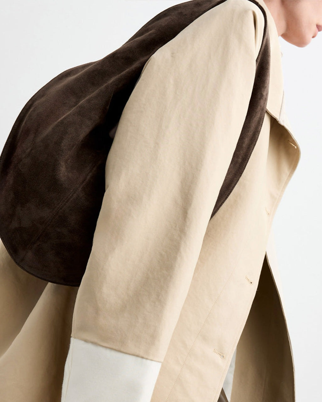 Maeden - Sac Market En Daim - Marron