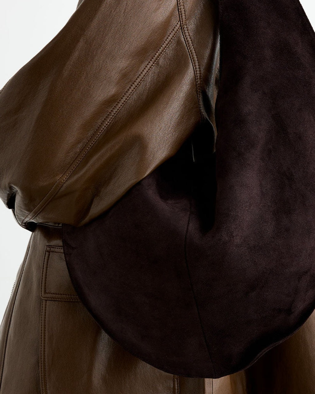 Maeden - Sac Market En Daim - Marron