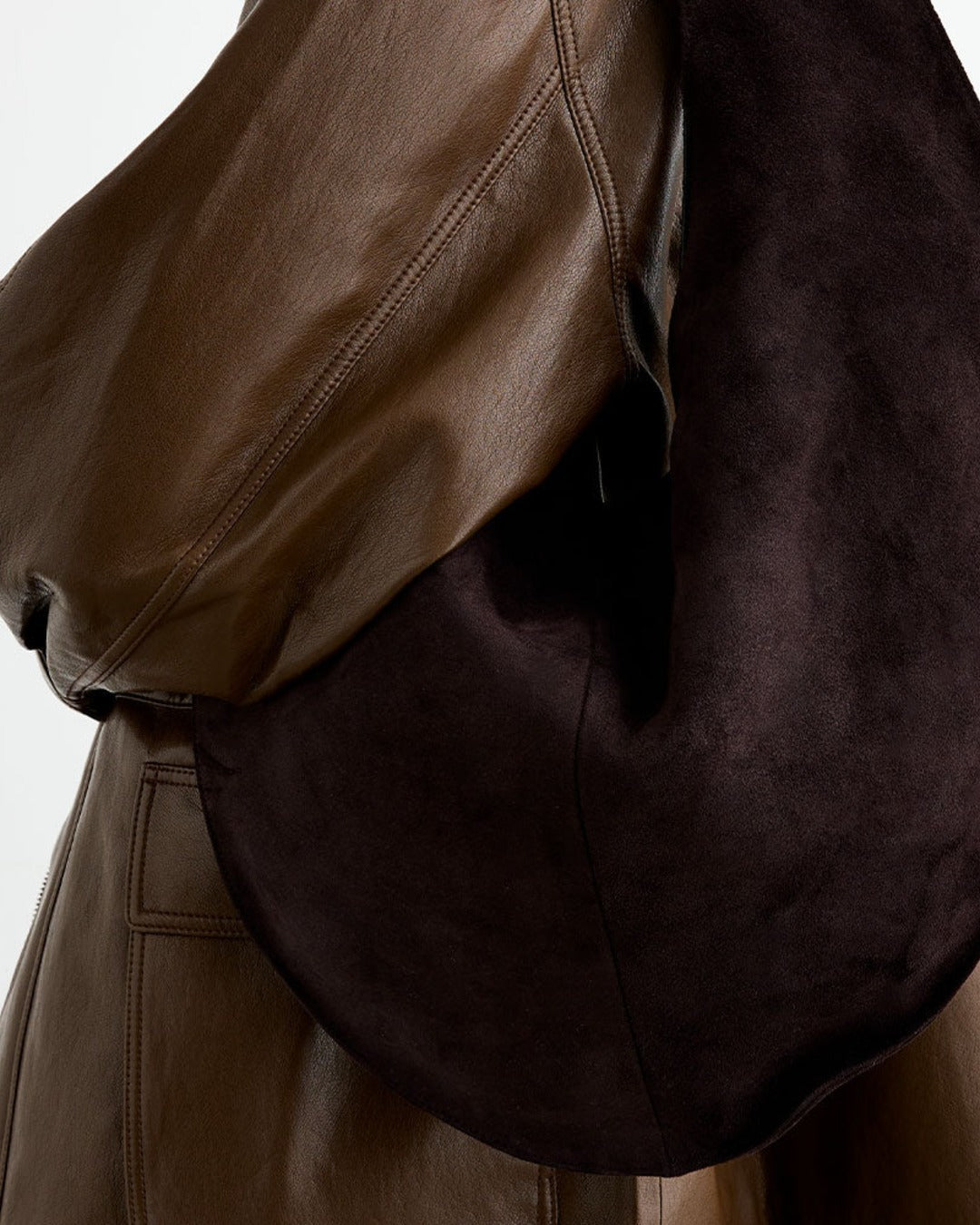 Maeden - Sac Market En Daim - Marron