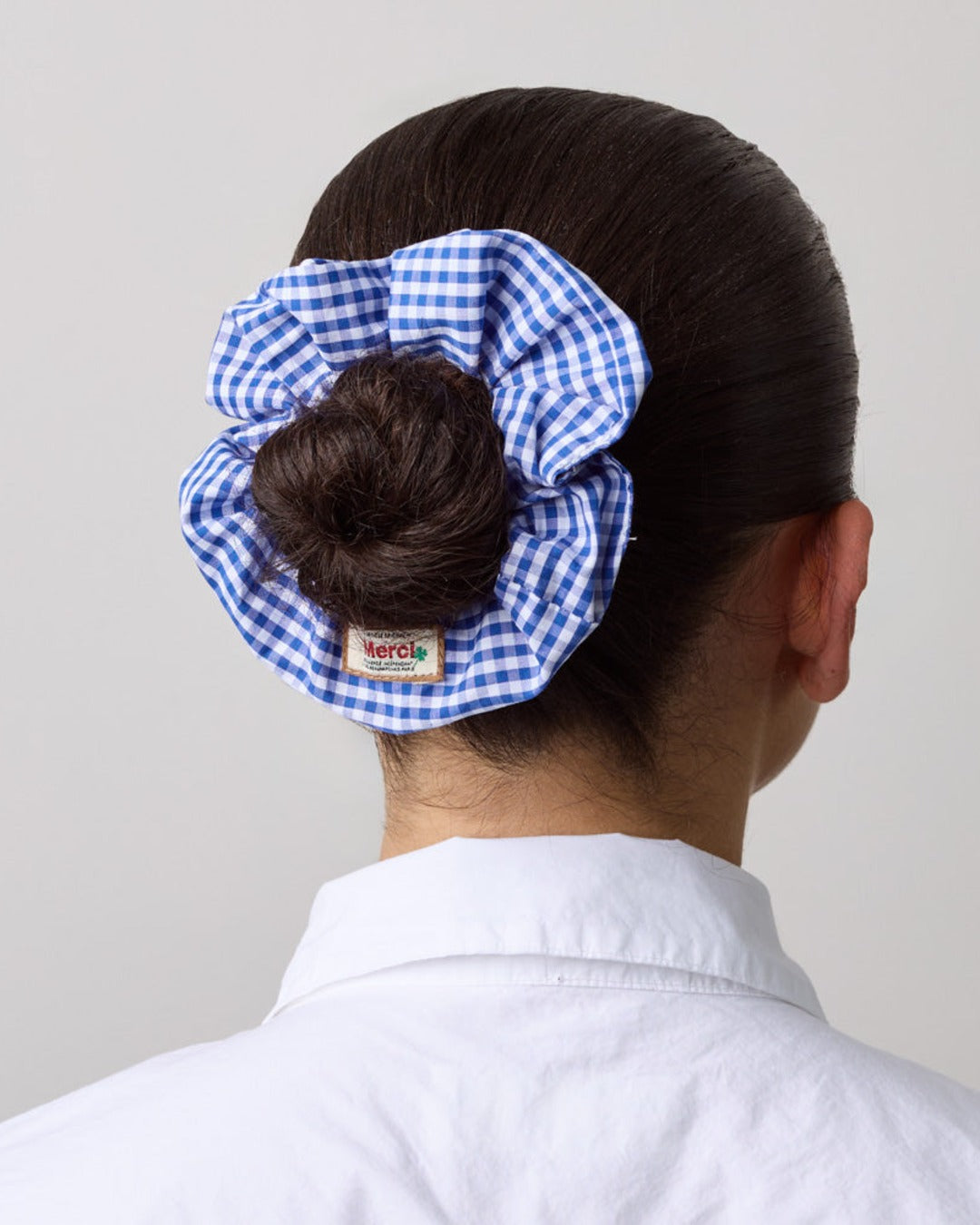 Merci - Scrunchie - Vichy Blue