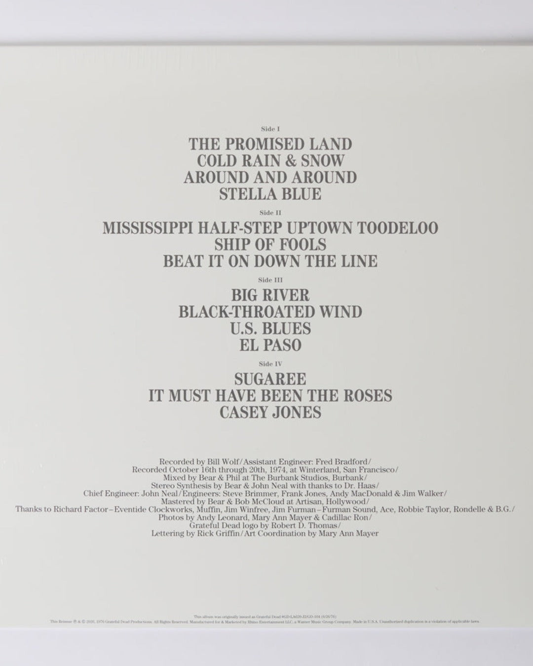 Rhino Records - Vinyl - Grateful Dead: Steal - Steal Your Face