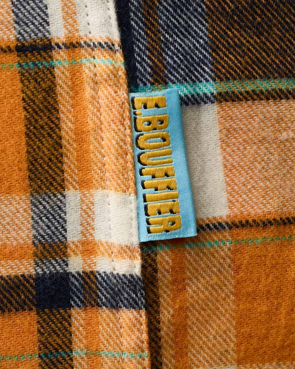 Au Vieux Campeur - Congés Payés - Chemise Elmer Flanelle - Jaune & Marine