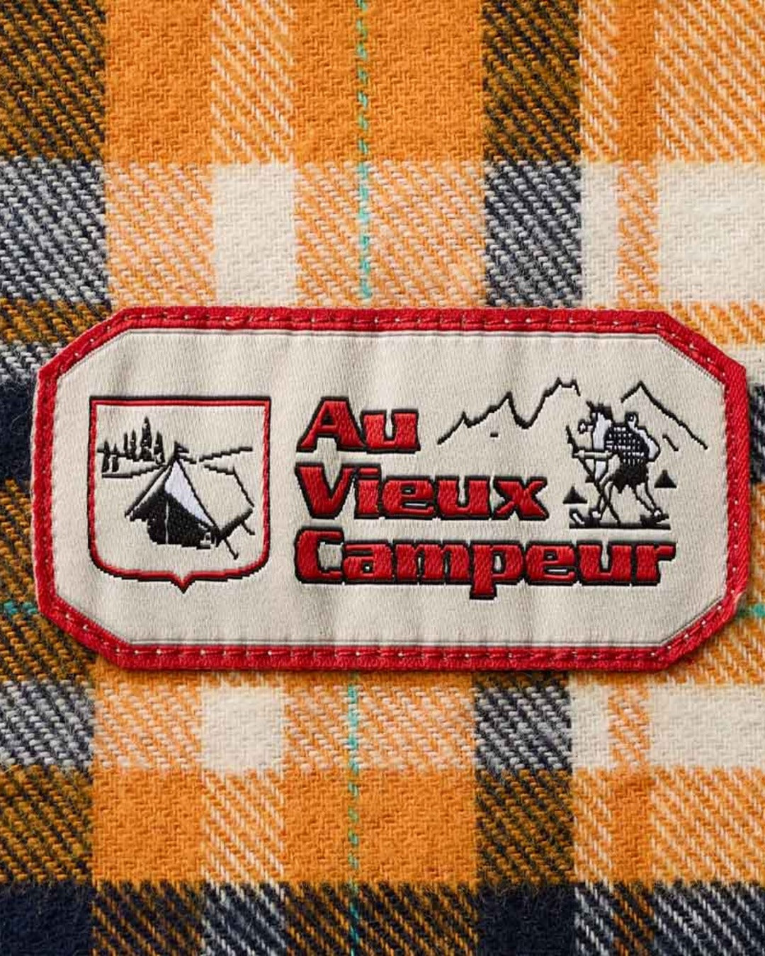 Au Vieux Campeur - Congés Payés - Chemise Elmer Flanelle - Jaune & Marine