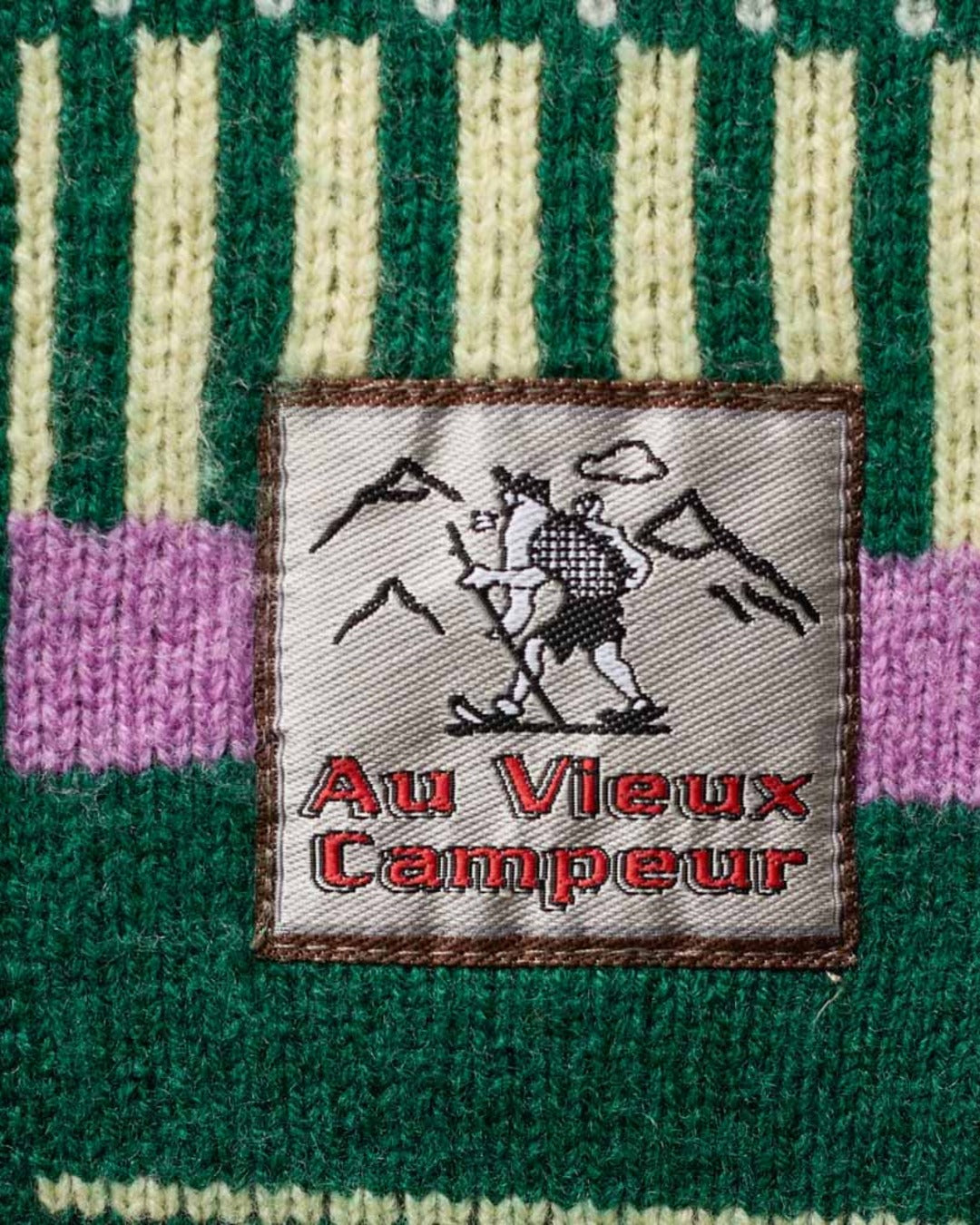 Au Vieux Campeur - Paid Leave - Nicole Cardigan - Green & Purple