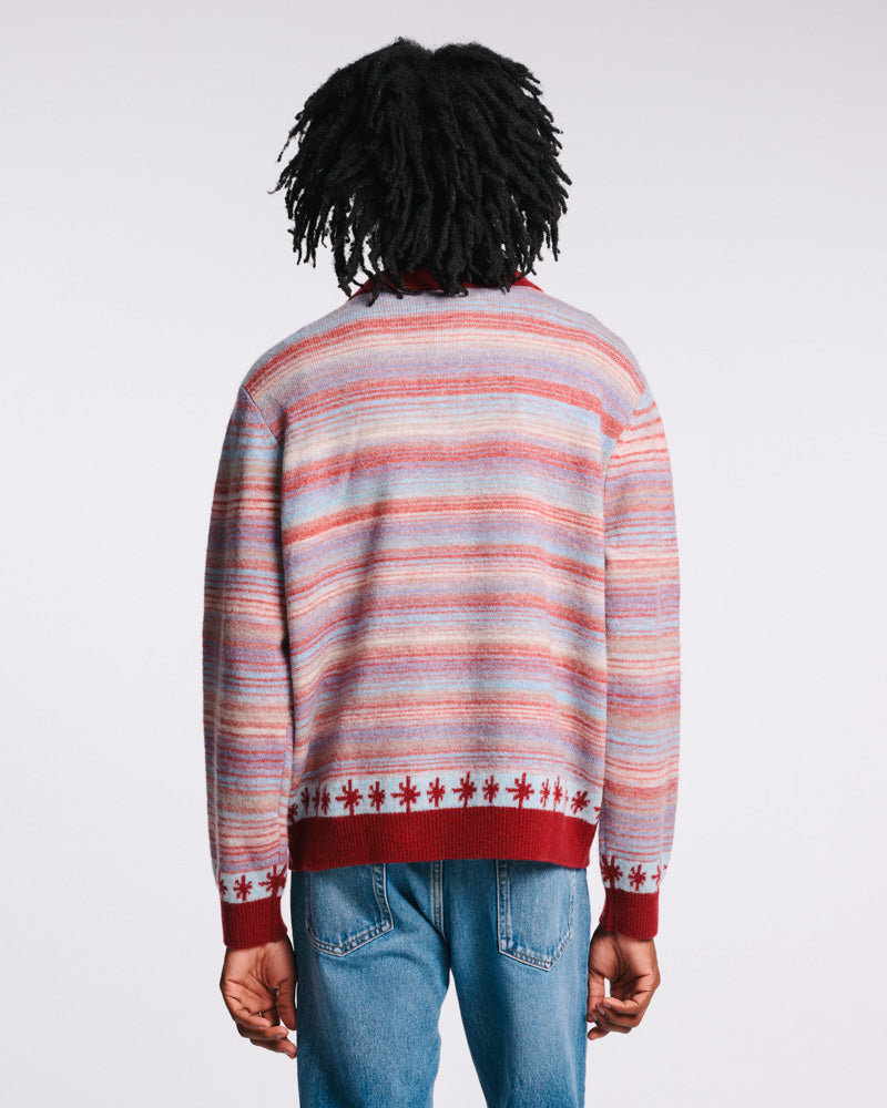 Au Vieux Campeur - Congés Payés - Pull Hugo - Bordeaux & Bleu
