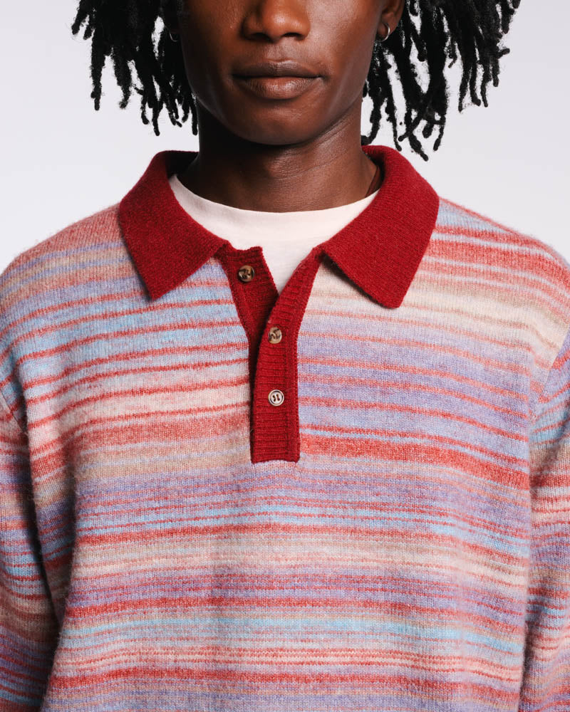 Au Vieux Campeur - Congés Payés - Pull Hugo - Bordeaux & Bleu
