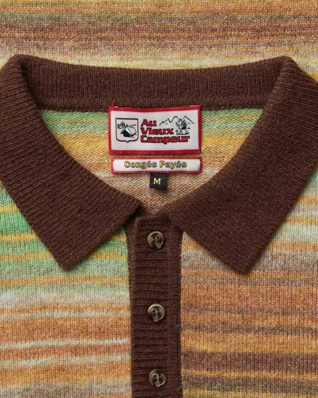 Au Vieux Campeur - Congés Payés - Pull Hugo - Marron & Jaune