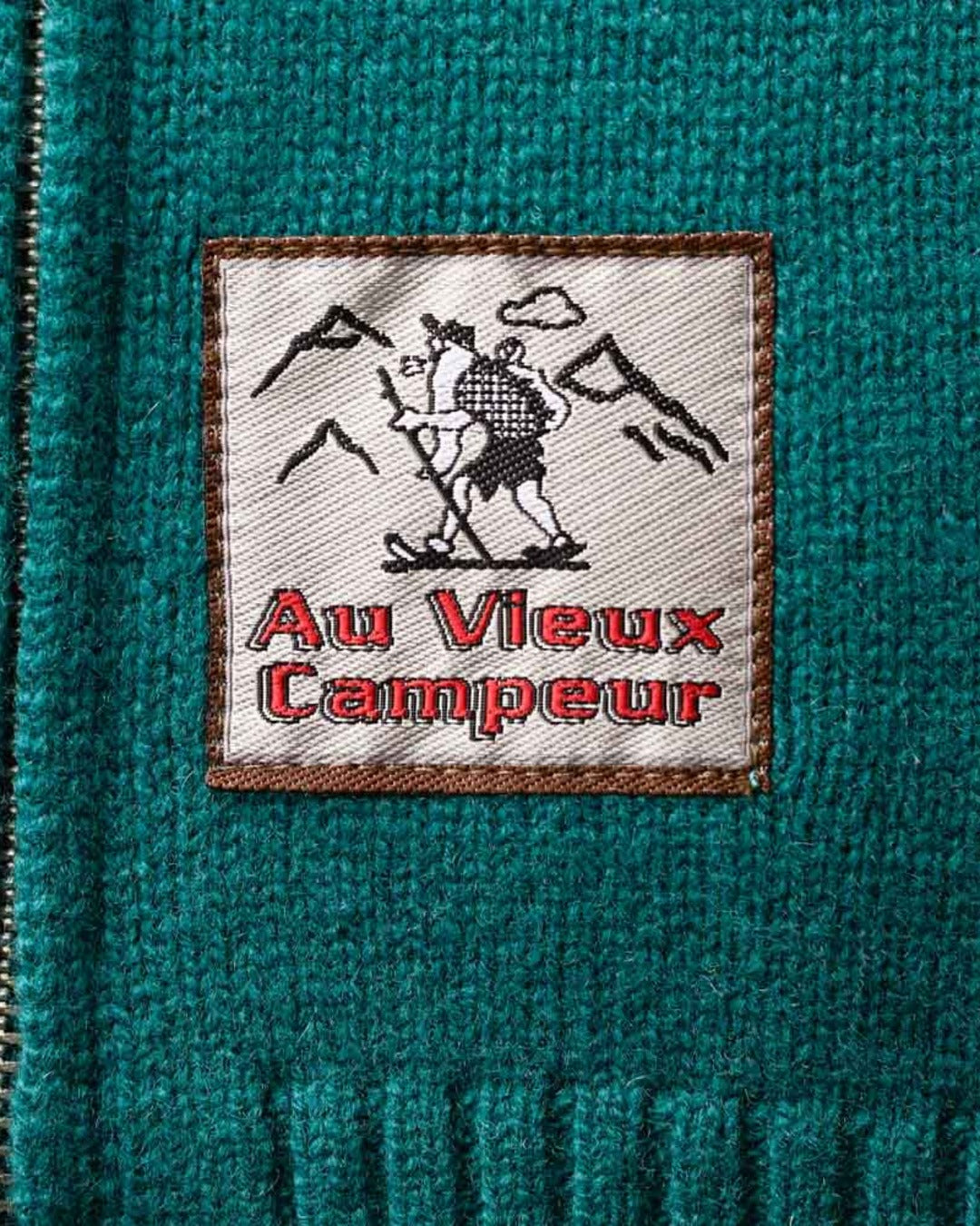 Au Vieux Campeur - Paid Leave - Daisy Sweater - Duck Green
