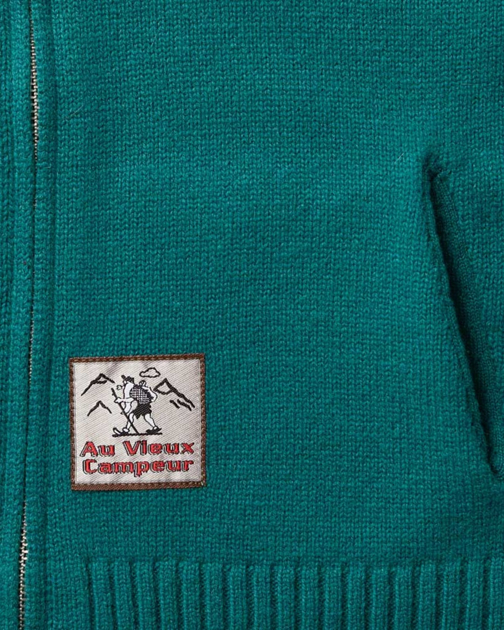 Au Vieux Campeur - Paid Leave - Daisy Sweater - Duck Green