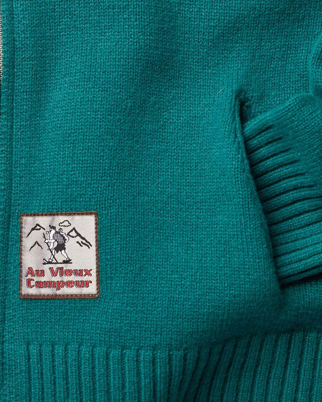 Au Vieux Campeur - Paid Leave - Daisy Sweater - Duck Green