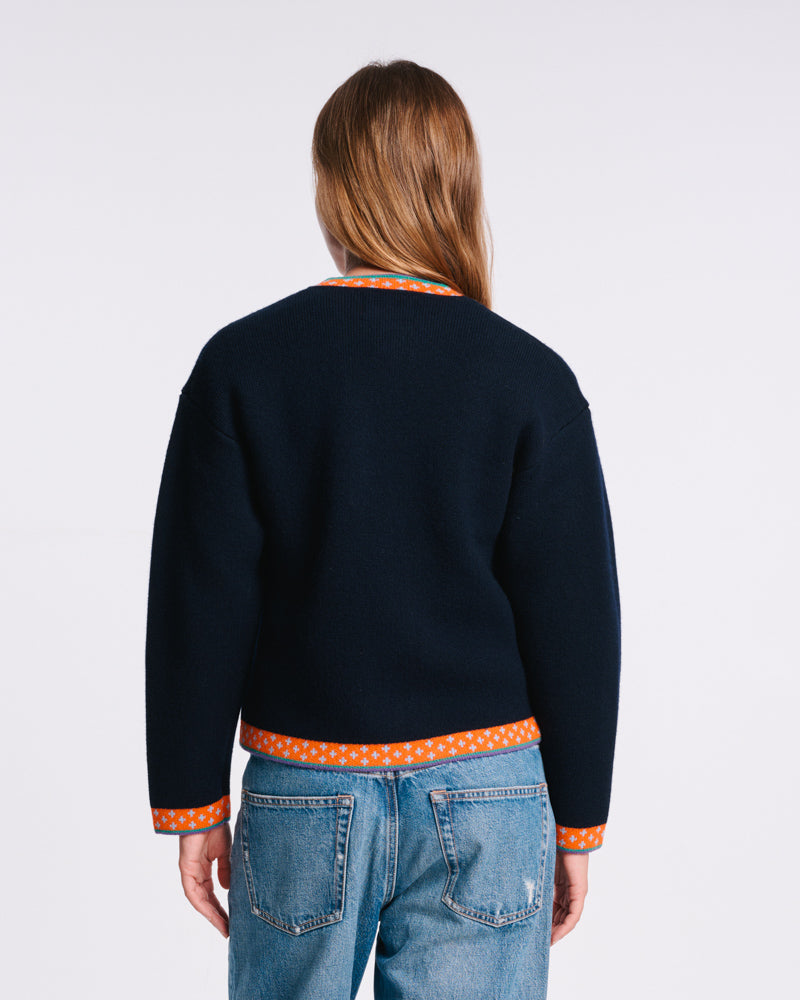Au Vieux Campeur - Paid Leave - Nicole Cardigan - Navy