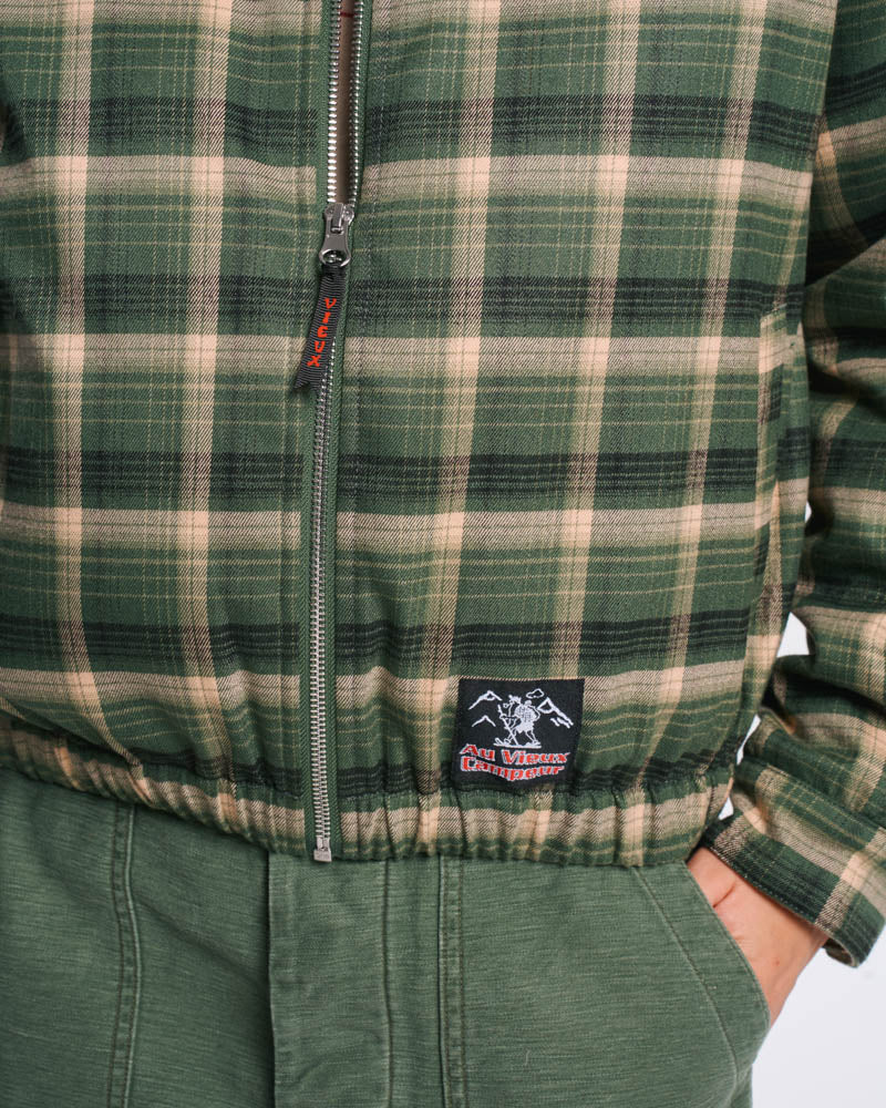 Au Vieux Campeur - Congés Payés - Veste Claudine Carreaux - Vert