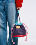 Au Vieux Campeur - Paid Leave - Climber Bag - Purple Turquoise & Pink