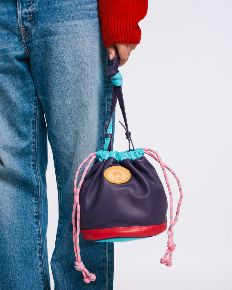 Au Vieux Campeur - Congés Payés - Sac Grimpeur - Violet Turquoise & Rose