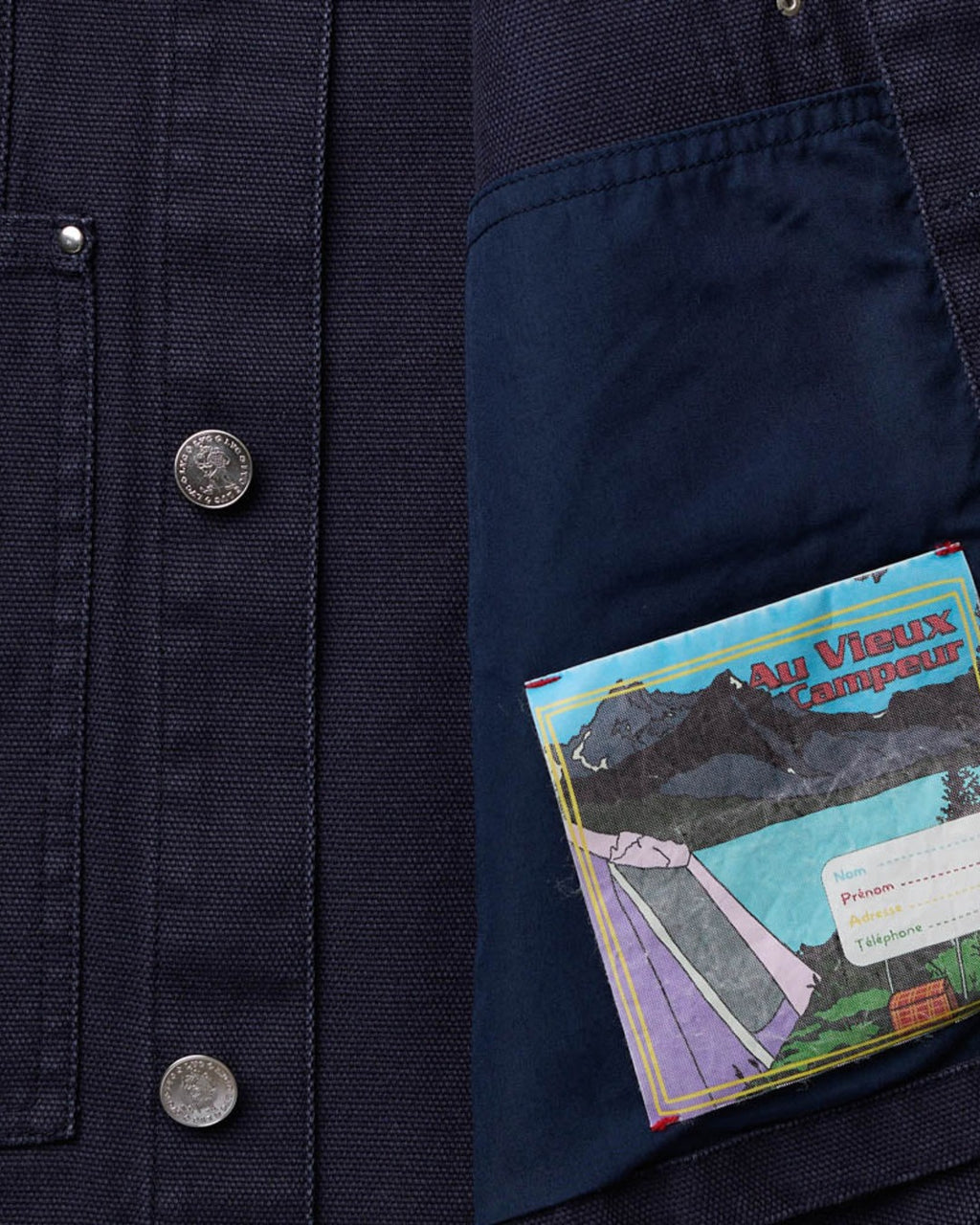 Au Vieux Campeur - Paid Leave - Henri Jacket - Navy & Chocolate