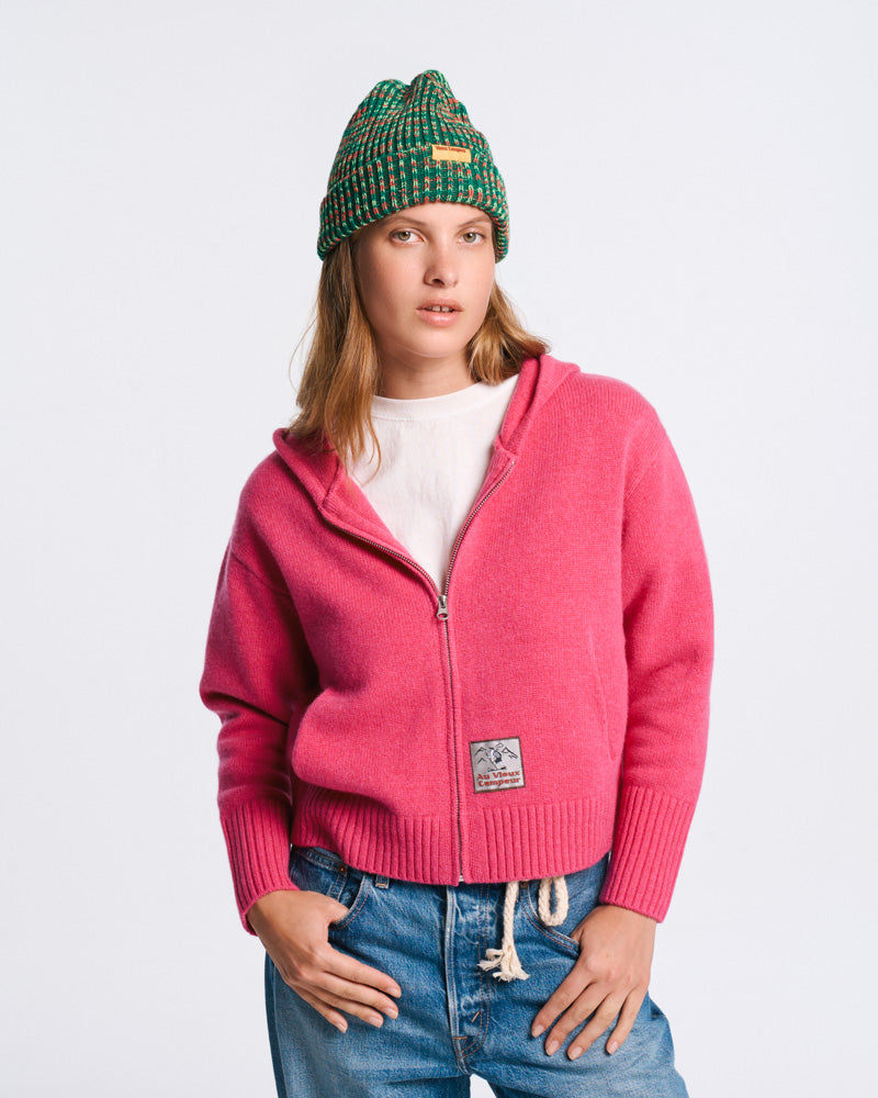 Au Vieux Campeur - Paid Leave - Daisy Sweater - Pink
