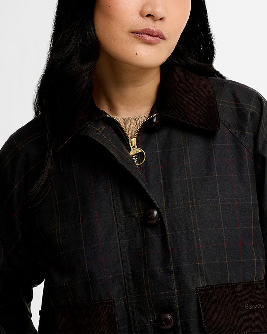 Barbour - Veste Adina Checked Wax - Tartan
