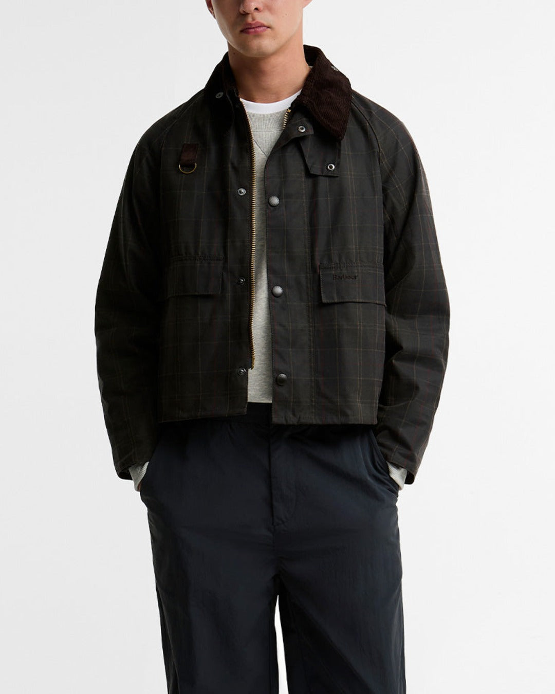 Barbour - Spey Wax Tartan Jacket - Black