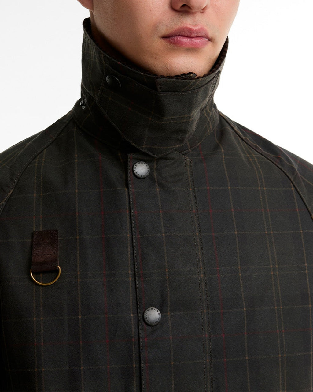Barbour - Spey Wax Tartan Jacket - Black