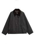 Barbour - Veste Transport Wax Tartan - Noir