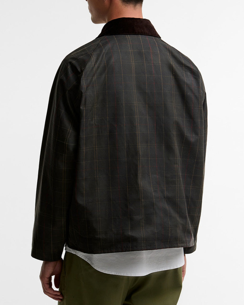 Barbour - Veste Transport Wax Tartan - Noir