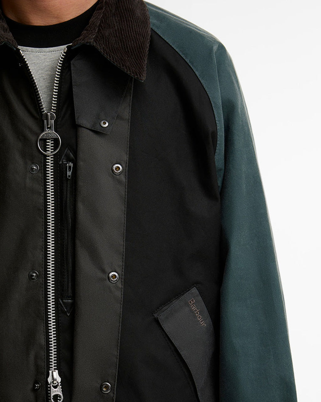 Barbour - Patchwork Wax Transport Jacket - Black Multi