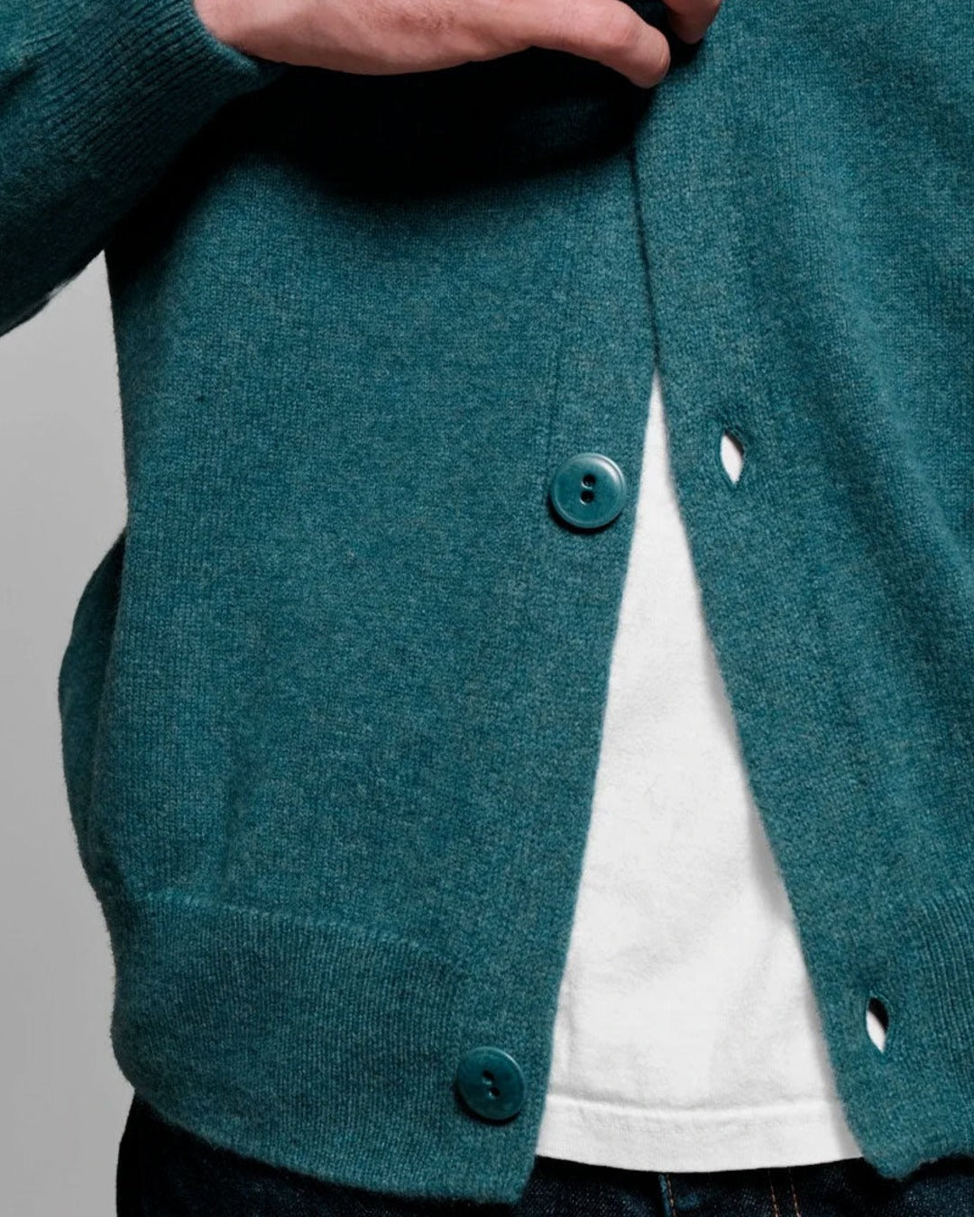 Nitto Knitwear - Armen cardigan - Blue Shrub