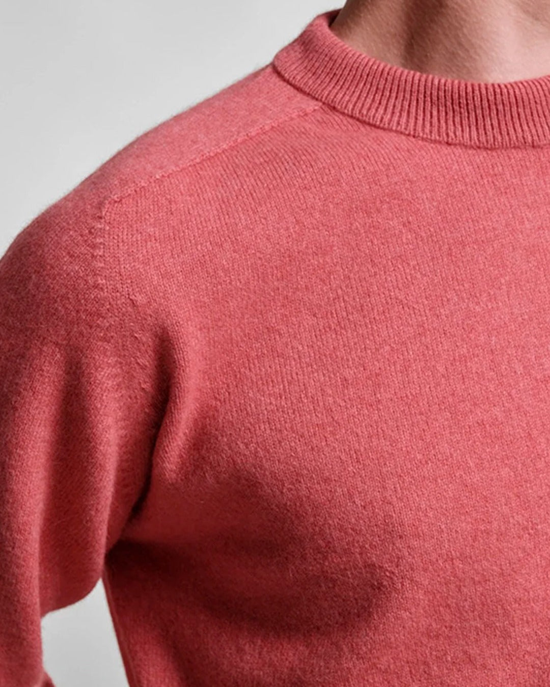 Nitto Knitwear - Armen Round Neck Sweater - Lipstick Rose