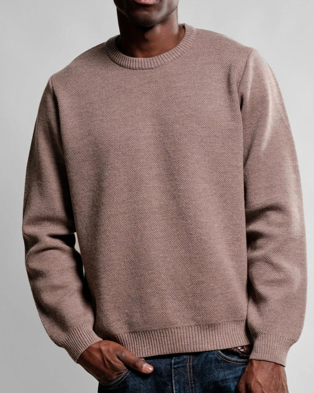 Nitto Knitwear - Youri Round Neck Sweater - Taupe