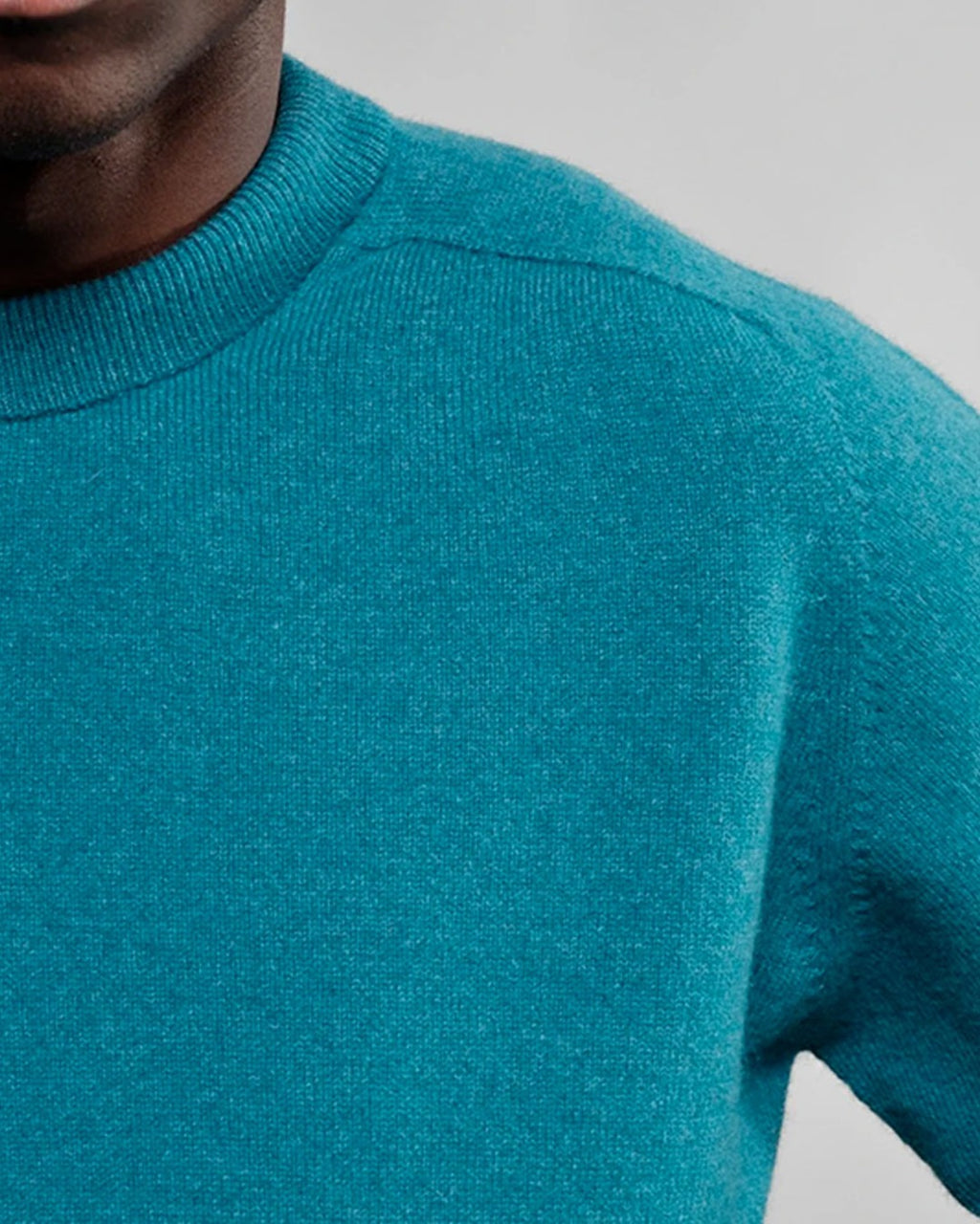 Nitto Knitwear - Armen Round Neck Sweater - Blue Bondi
