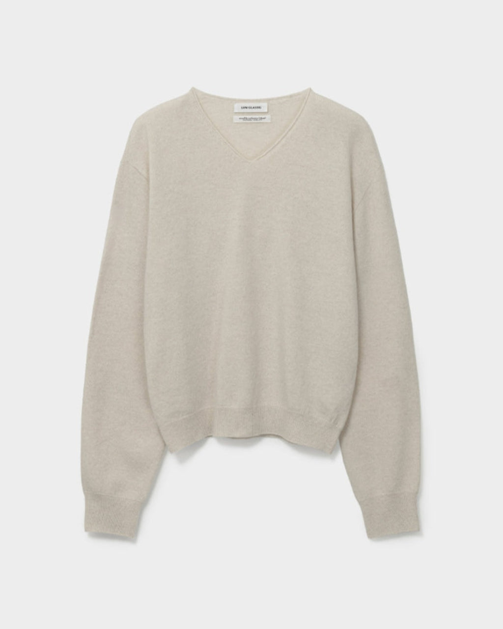 Low Classic - Pull Col V - Ivoire