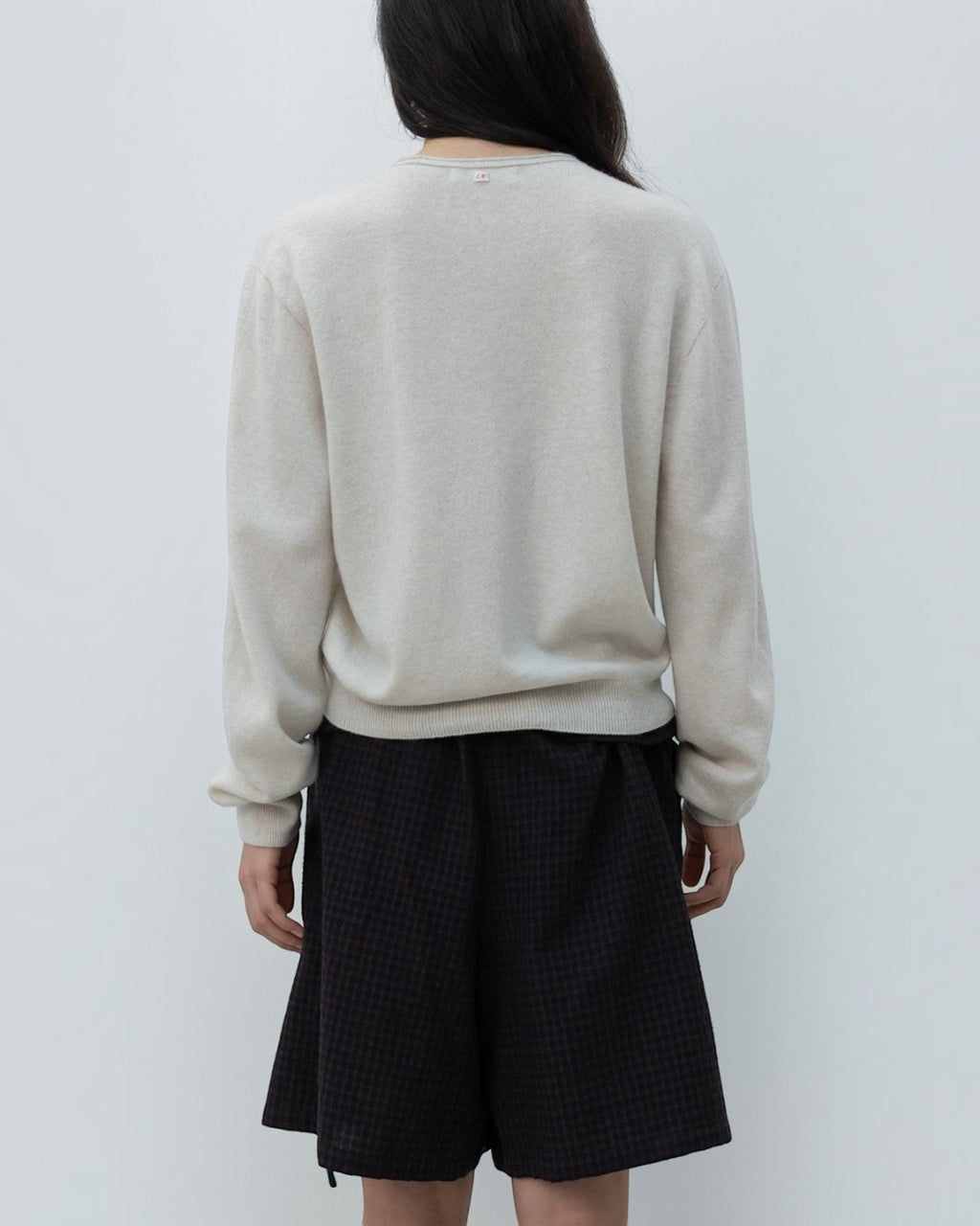Low Classic - Pull Col V - Ivoire
