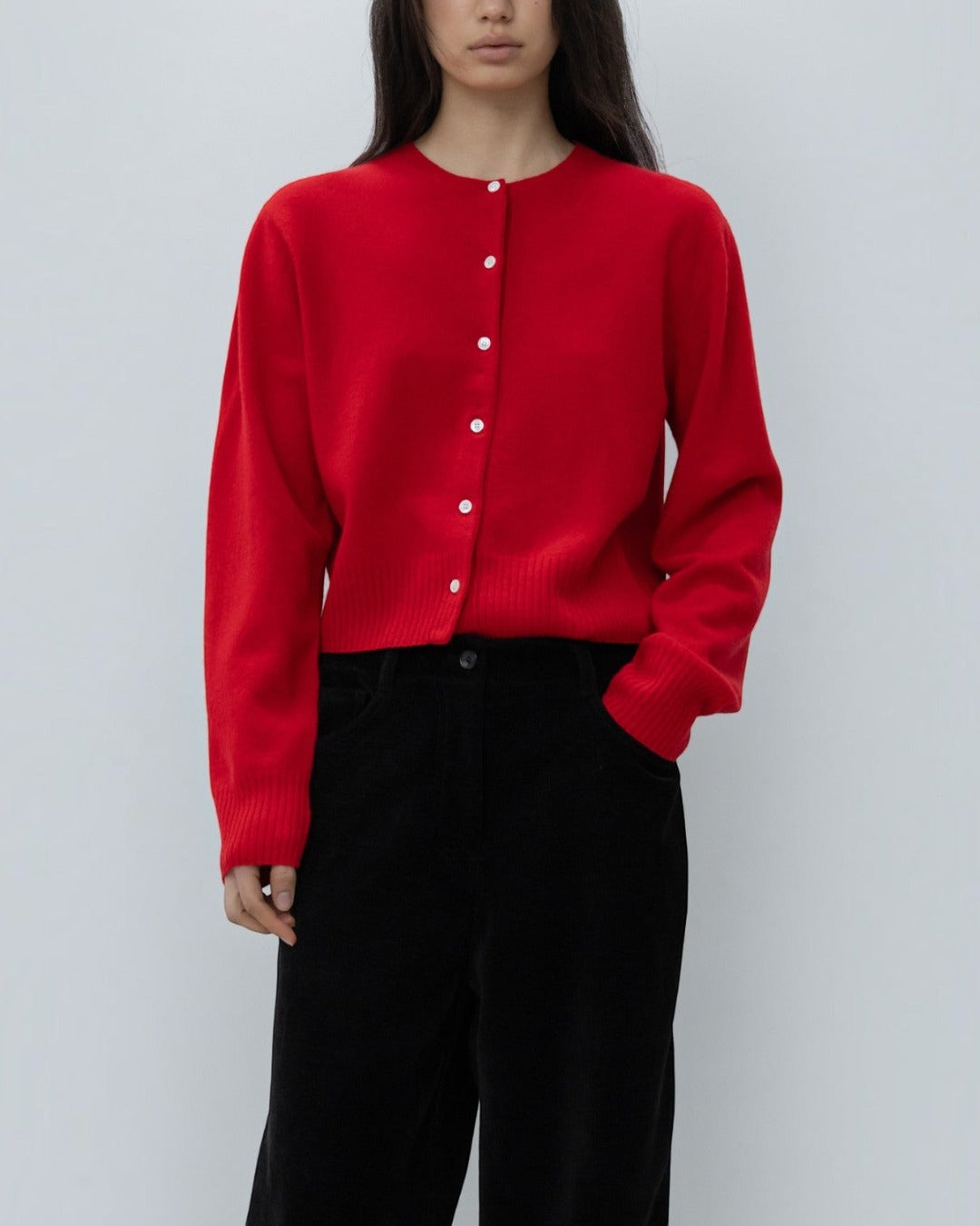 Low Classic - Short Cardigan - Red