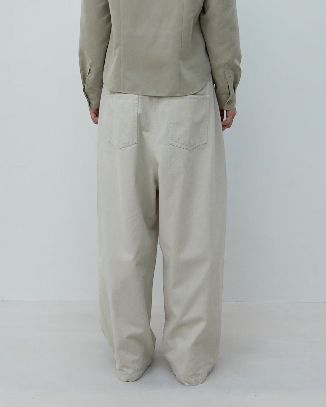Low Classic - Pantalon Large - Crème