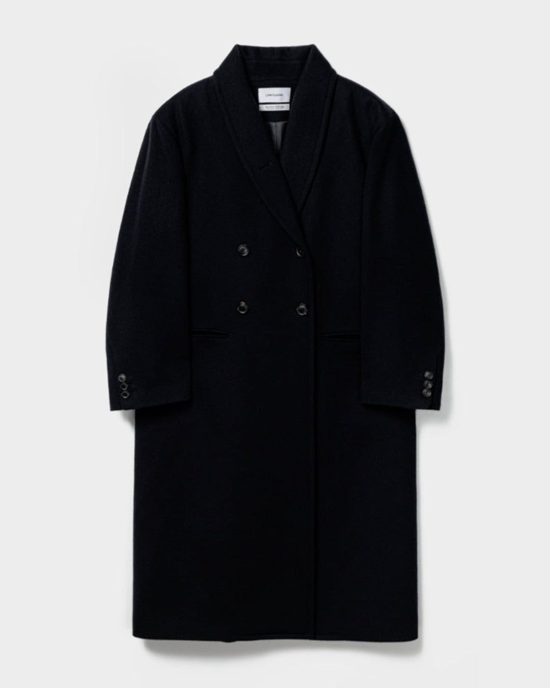 Low Classic - Shawl Collar Coat - Navy
