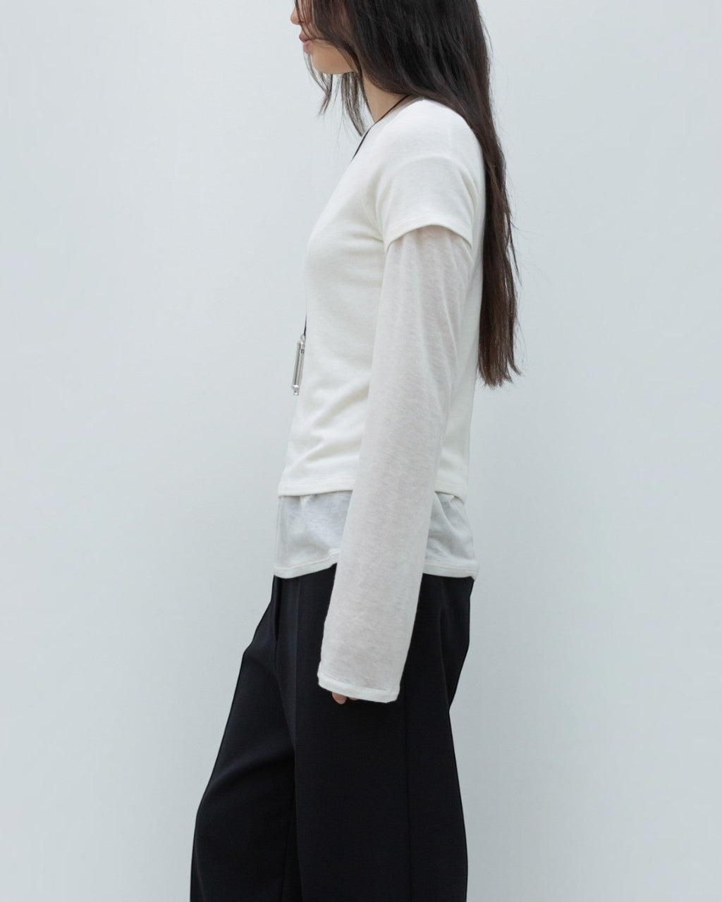 Low Classic - Knitted T-shirt - Ivory