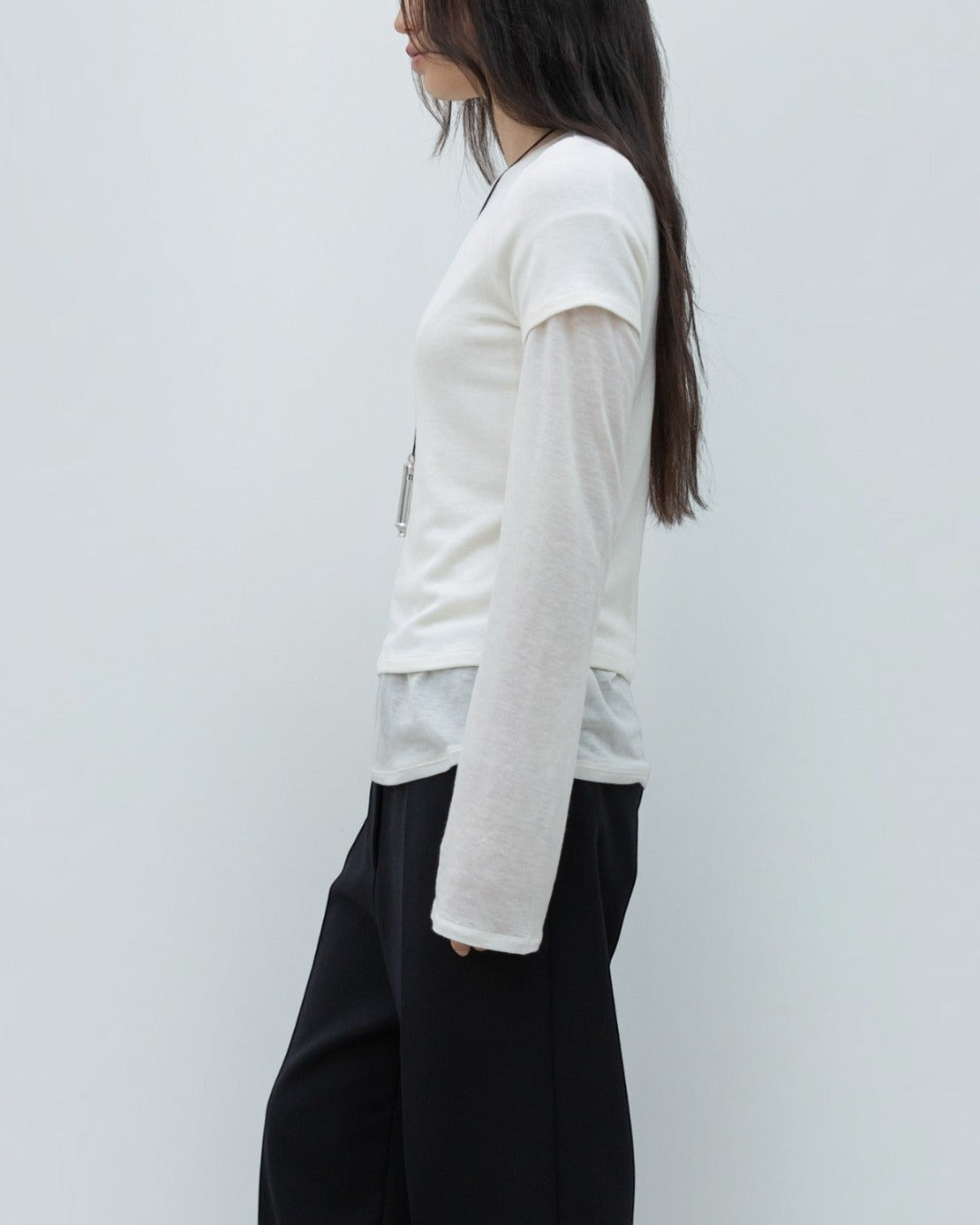Low Classic - Knitted T-shirt - Ivory