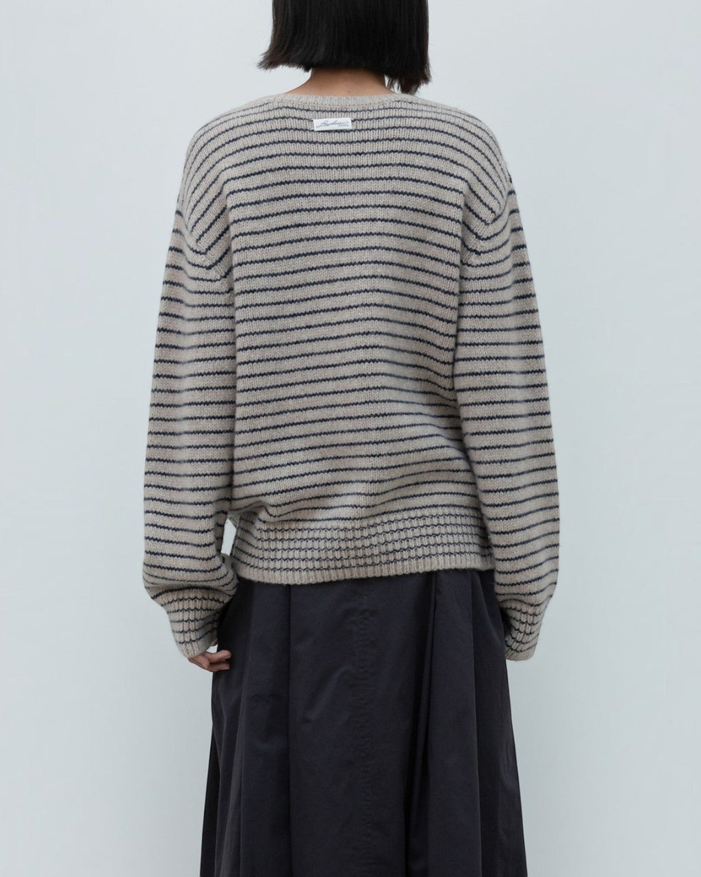 Low Classic - Striped Sweater - Beige